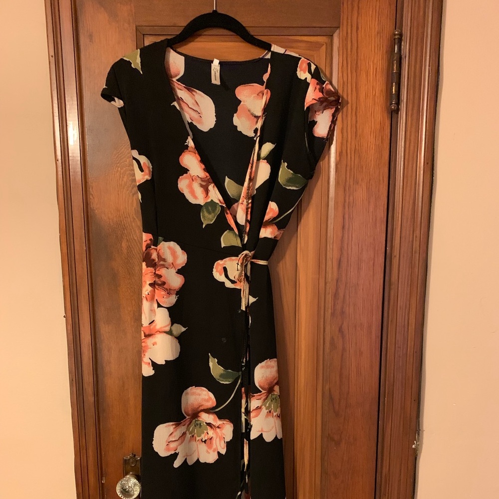 Floral Wrap Dress